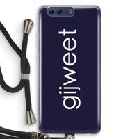 Gijweet: Honor 9 Transparant Hoesje met koord
