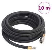 Luchtslang hybride 0,6'' 10 m rubber en PVC zwart - thumbnail