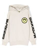 Barrow kids logo-print cotton hoodie - Tons neutres - thumbnail