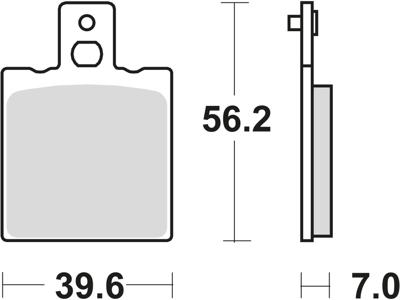 TRW Brake pad mcb 75 organic standard