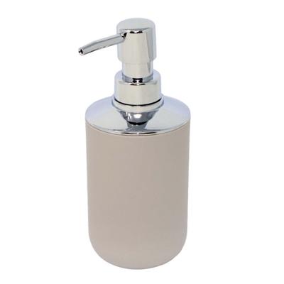 Concorde zeeppompje/dispenser - 2x - beige - plastic - 7 x 17 cm - 300 ml - keuken/badkamer/toilet