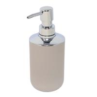 Concorde zeeppompje/dispenser - 2x - beige - plastic - 7 x 17 cm - 300 ml - keuken/badkamer/toilet