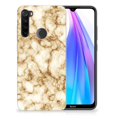 Xiaomi Redmi Note 8T | TPU | Siliconen hoesje | Marmer Goud