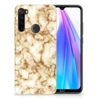 Xiaomi Redmi Note 8T | TPU | Siliconen hoesje | Marmer Goud Xiaomi Redmi Note 8T | TPU | Siliconen hoesje | Marmer Goud