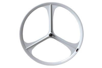 Teny Rim Tri Spoke Fixed Gear Achterwiel - Wit Teny Rim Tri Spoke Fixed Gear Achterwiel - Wit
