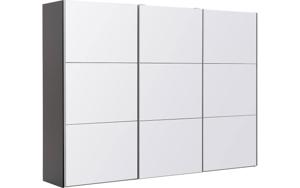 Goossens Kledingkast Easy Storage Sdk, 303 cm breed, 220 cm hoog, 3x 3 paneel glas schuifdeuren