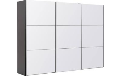Goossens Kledingkast Easy Storage Sdk, 303 cm breed, 220 cm hoog, 3x 3 paneel glas schuifdeuren