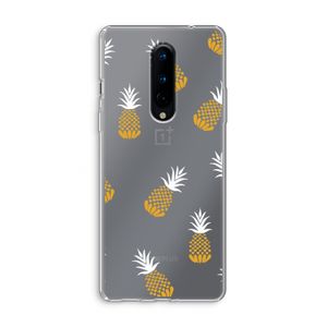 Ananasjes: OnePlus 8 Transparant Hoesje