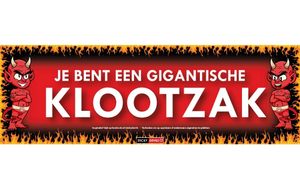 Sticky Devil Je bent een gigantische klootzak