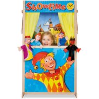 Houten poppenkast Houten poppenkast