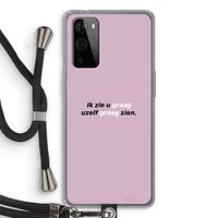 uzelf graag zien: OnePlus 9 Pro Transparant Hoesje met koord