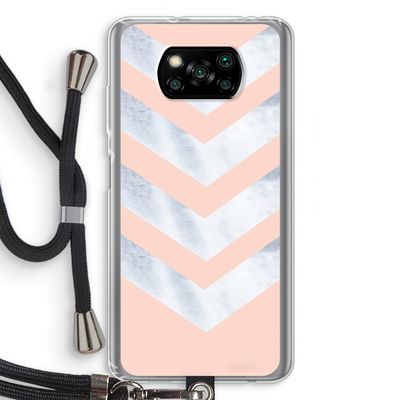 Marmeren pijlen: Xiaomi Poco X3 Pro Transparant Hoesje met koord