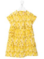 Nº21 Kids robe volantée à fleurs - Jaune