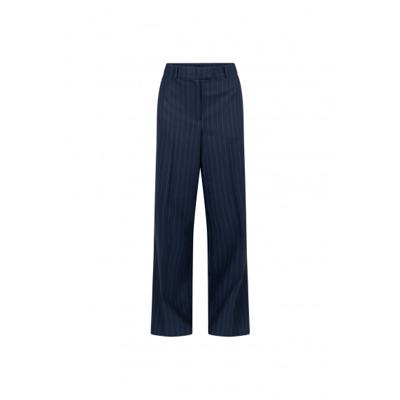 Jansen Amsterdam - Dark Blue | Dames | Broek | Dark Blue | 40 | regular | Kamst mode