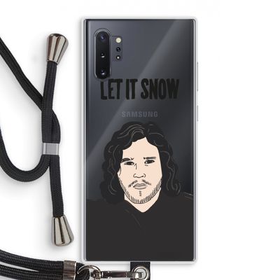 Let It Snow: Samsung Galaxy Note 10 Plus Transparant Hoesje met koord