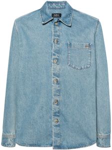 A.P.C. chemise en jean à poches poitrine - Bleu