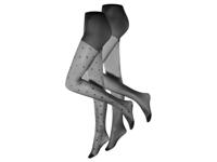 esmara 2 dames panty&apos;s (harten geblokt, L (44/46))