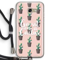 Cactus quote: Samsung Galaxy A5 (2017) Transparant Hoesje met koord