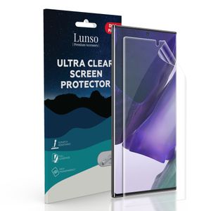 Lunso - Duo Pack (2 stuks) Beschermfolie - Full Cover Screen Protector - Samsung Galaxy Note 20 Ultra