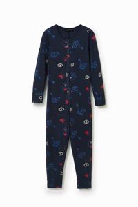 Pyjama-jumpsuit met print - BLUE - 9/10