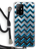 Onderbroken lijn: Oppo A94 5G Transparant Hoesje met koord