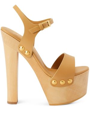 Giuseppe Zanotti sandales Fanny 150 mm à plateforme - Tons neutres