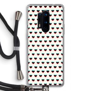 Hartjes: OnePlus 8 Pro Transparant Hoesje met koord