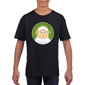 T-shirt lammetje zwart kinderen