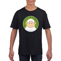 T-shirt lammetje zwart kinderen