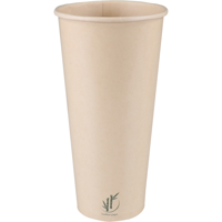 Depa | Milkshakebeker | Bamboepapier + PE | 500ml | 22oz | 170mm | lichtbruin | 1000 stuks