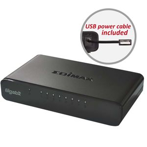 Edimax ES-5800G V3 netwerk-switch Unmanaged Gigabit Ethernet (10/100/1000) Zwart