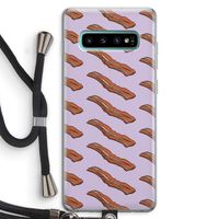 Bacon to my eggs #2: Samsung Galaxy S10 Plus Transparant Hoesje met koord