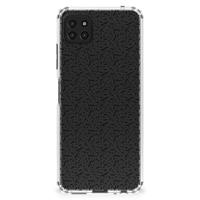 Samsung Galaxy A22 5G Doorzichtige Silicone Hoesje Stripes Dots