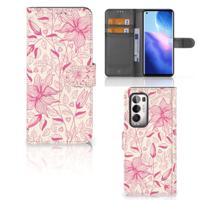 OPPO Find X3 Neo 5G Hoesje Pink Flowers