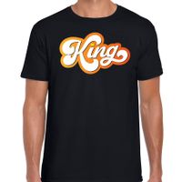 King koningsdag t-shirt zwart voor heren King koningsdag t-shirt zwart voor heren