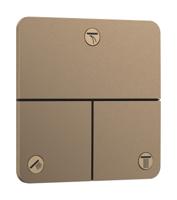 Hansgrohe ShowerSelect Comfort Q stopkraan inbouw voor 3 functies, Brushed Bronze
