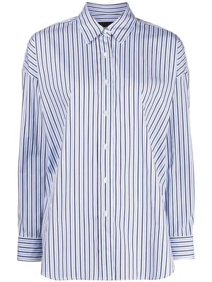 Nili Lotan chemise oversize à rayures - Bleu