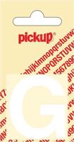 Plakletter Helvetica 40 mm Sticker witte lettter G Pickup - Pickup