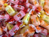 De Bron snoep De Bron - Fruit Toffees Suikervrij 200 Gram