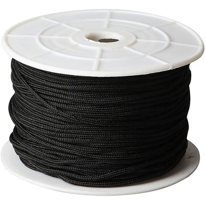 Creativ Company Polyester koord, dikte 1,8 mm, zwart, 50 m/ 1 rol