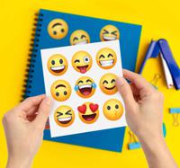 Emoji smiley emoji muursticker - thumbnail