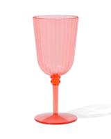 HEMA Glas 18.5cm Kunststof Koraal (feloranje)