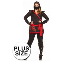 Ninja kostuum grote maten 3XL/4XL  - - thumbnail