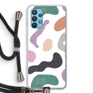 Memphis Shapes: Samsung Galaxy A32 4G Transparant Hoesje met koord