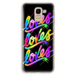 Loves: Samsung Galaxy J6 (2018) Transparant Hoesje