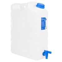 VidaXL Watertank met kraan 20 l kunststof transparant