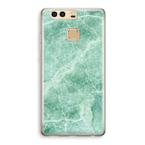 Groen marmer: Huawei P9 Transparant Hoesje