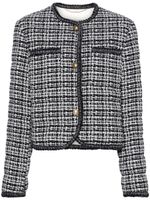 Moncler doudoune Eliadi en tweed - Bleu