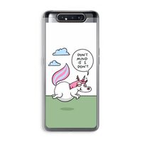 Unicorn: Samsung Galaxy A80 Transparant Hoesje