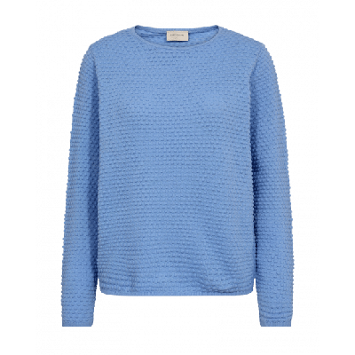 FreeQuent - Blauw | Dames | Trui | Blauw | XXL | regular | Kamst mode